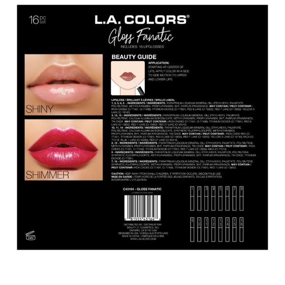 L.A. Colors Lip Gloss Set, New - Picture 3 of 3